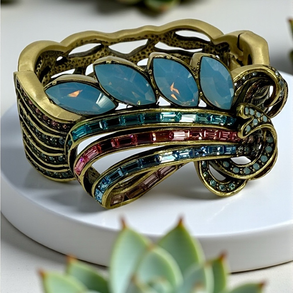 Vintage Heidi Daus Clamper Bracelet – Rare Retired Design – Swarovski Crystals
